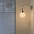 Modern Minimalist Round Ball Iron Glass 1-Light Wall Sconce Lamp For Living Room