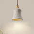 Contemporary Industrial Dome Tapered Solid Wood Cement 1-Light Pendant Light For Living Room