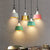 Contemporary Industrial Round Trapezoidal Aluminum PP 1-Light Pendant Light For Dining Room