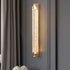 Modern Luxury Iron Crystal Strip Cubic LED Wall Sconce Lamp For Living Room