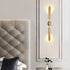 Contemporary Luxury Iron Double Rod 1/2-Light Wall Sconce Lamp For Living Room