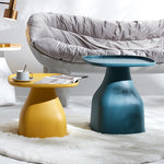 Contemporary Scandinavian Round Column Plastic Coffee Table For Living Room