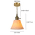 Modern Minimalist Round Cylinder Brass Ceramic 1-Light Pendant Light For Living Room