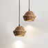 Traditional Japanese Natural Fruit Shell Design 1-Light Pendant Light For Dining Room