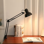 Modern Minimalist Retractable Long Arm Clip Iron ABS 1-Light Table Lamp For Bedroom