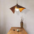 Traditional Japanese Resin Irregular Leaf Shape 1-Light Pendant Light For Living Room