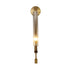 Contemporary Simplicity Hardware Ribbed Glass Column 1-Light Wall Sconce Lamp For Living Room