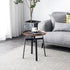 Modern Minimalist Round Iron Coffee Table 4-Legs For Living Room