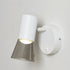 Contemporary Scandinavian Aluminum Acrylic Cylinder  1-Light Wall Sconce Lamp For Bedside