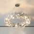 Modern Luxury Tiered Crystal Disc Round Shade Stainless Steel 8/12-Light Chandelier For Living Room