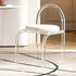 Contemporary Nordic Acrylic Velvet Sponge Round Arched Dining Chair Backrest For Dining Room