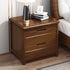 Traditional Vintage Rectangular Wood Nightstand 2-Drawer For Bedroom