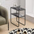 Modern Simplicity Rectangular Frame Iron Side Table 4-Leg For Living Room