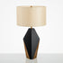 Modern Minimalist Cylinder Iron Fabric 1-Light Table Lamp For Bedroom