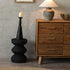 Traditional Vintage Round Column Wood End Table For Bedside