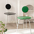 Traditional Vintage Round Rubberwood Steel Vanity Stool Backrest Armless For Bedroom