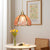 Modern Art Deco Half Round Ball Copper Crystal 1-Light Pendant Light For Dining Room