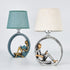 Contemporary Creative Round Girl Boy Resin Fabric 1-Light Table Lamp For Living Room