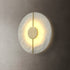 Traditional Vintage Copper Marble Oval Shade LED Wall Sconce Lamp For Living Room