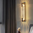 Contemporary Luxury Rectangular Glass Stainless Steel LED Wall Sconce Lamp For Bedroom