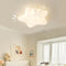 Contemporary Creative Kids Star Moon Iron PE LED Flush Mount Ceiling Light For Bedroom