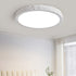 Modern Minimalist Round Stone Grain Resin Iron LED Flush Mount Ceiling Light For Bedroom