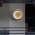 Traditional Vintage Waterproof Concrete Round Moon Warm Light LED Wall Sconce Lamp For Garden