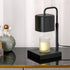 Modern Minimalist Square Iron 1-Light Melting Wax Table Lamp For Bedroom