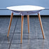 Contemporary Simplicity Round Corner Square Glass Solid Wood Legs Dining Table For Dining Room