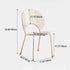 Contemporary Creative Shell Crescent Acrylic Plated Metal Dining Chair Backrest For Dining Room