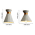 Contemporary Nordic Cement Semi-Conical Shade 1-Light Pendant Light For Dining Room