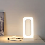 Modern Minimalist Rectangular Hardware Acrylic LED Table Lamp For Bedroom