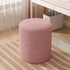 Modern Minimalist Cylinder Frame Lambswool Solid Wood Vanity Stool For Bedroom