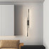 Modern Minimalist Aluminum Straight Line Silicone LED Wall Sconce Lamp For Living Room