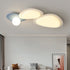 Modern Minimalist Irregular Round Combination Iron Acrylic LED Flush Mount Ceiling Light For Living Room