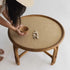 Contemporary Nordic Round Rattan Coffee Table For Living Room