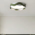 Contemporary Creative Iron Acrylic Wavy Edge LED Flush Mount Ceiling Light For Living Room