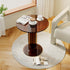 Modern Minimalist Round Acrylic Coffee Table For Living Room