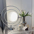 Contemporary Scandinavian Rotatable Glass Planet Hardware Ring 1-Light Table Lamp For Bedroom