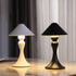 Contemporary Simplicity Conical Shade Hardware Base LED USB Table Lamp For Bedroom