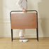 Modern Minimalist Rectangular Steel Wood Side Table 1-Tier For Study