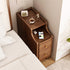 Modern Minimalist Rectangular Solid Wood Nightstand 2-Drawer For Bedroom