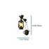 Traditional Vintage Horse Lamp Kettle Iron 1-Light Wall Sconce Lamp For Living Room