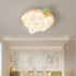 Contemporary Creative Kids Grape Iron Plastic LED Flush Mount Ceiling Light For Bedroom