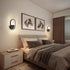 Modern Minimalist Iron Silicone Elliptical Circular Arc LED Wall Sconce Lamp For Bedroom