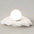 Modern Art Deco Iron Acrylic Silica Lotus Leaf Ball LED Flush Mount Ceiling Light For Living Room