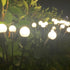 Contemporary Creative Waterproof Solar Multi Head Flowery Small Orb Plastic LED Outdoor Light For Garden