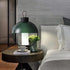 Contemporary Creative Round Dome Cylinder Aluminum Glass 1-Light Table Lamp For Living Room