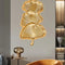 Contemporary Nordic Ginkgo Leaf Resin LED Wall Sconce Lamp For Living Room