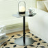 Modern Minimalist Trefoil Flower Round Base Iron End Table For Living Room